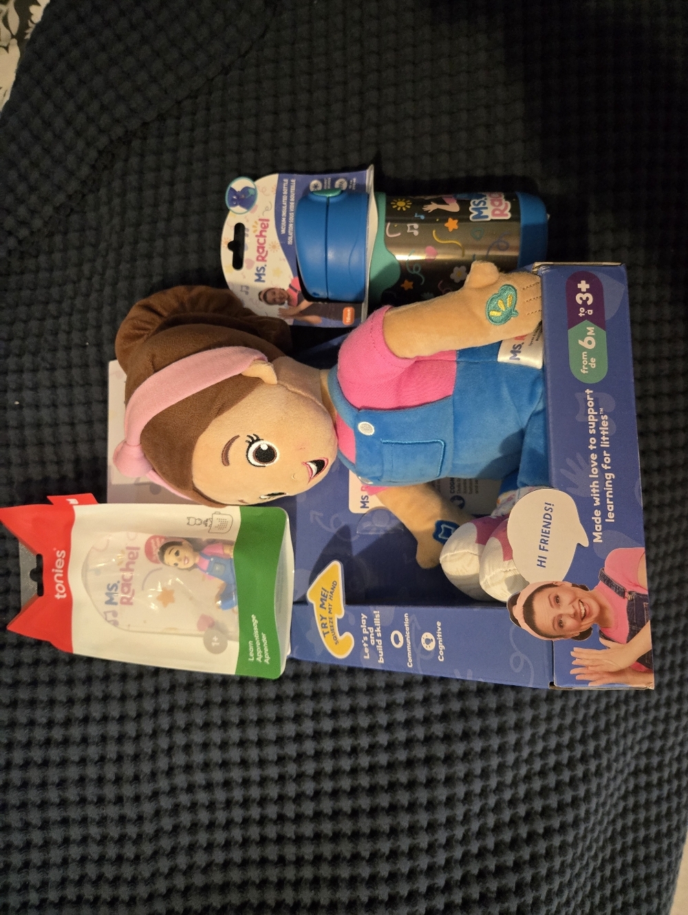 Ms Rachel Bundle - Speak and sing doll, Tonie, & Insulated Water Bottle